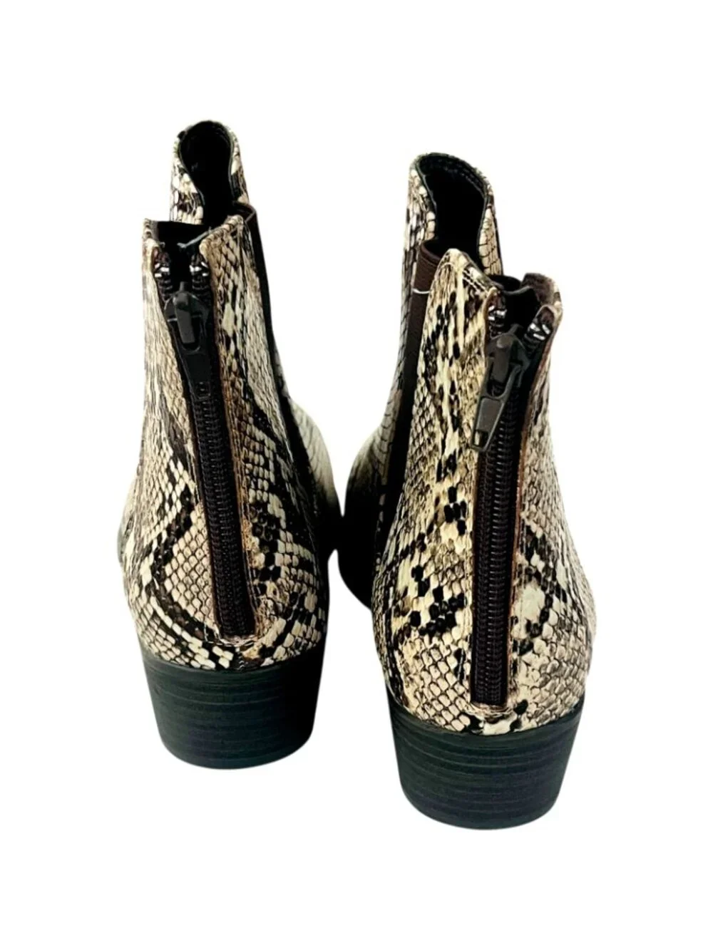 Espirit Women’s Tylee Natural Snake Ankle Boots Size 8M - NEW - Picture 4 of 11
